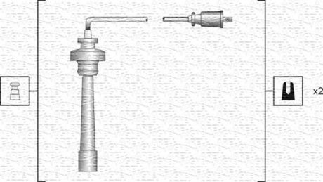 Ignition cable set MAGNETI MARELLI MSK1192