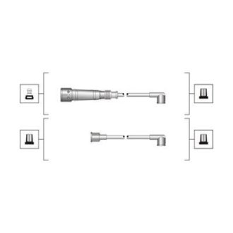 Дроти запалювання MAGNETI MARELLI MSQ0004