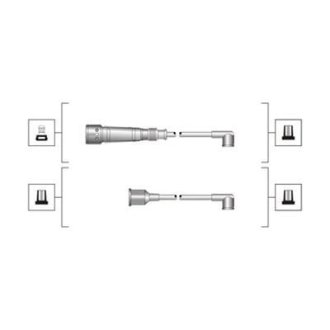 Дроти запалювання MAGNETI MARELLI MSQ0017