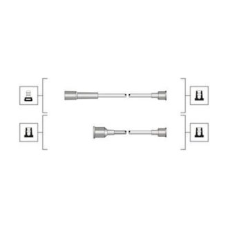 Комплект проводів запалювання MAGNETI MARELLI MSQ0107