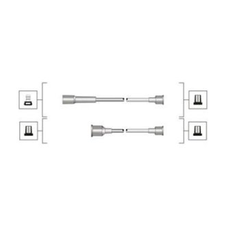 Комплект високовольтних проводів EQ OPEL OMEGA 1.8, 2.0 [941319170113] MAGNETI MARELLI MSQ0113