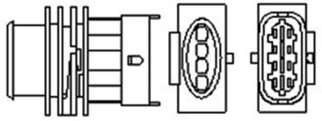 Лямбда-зонд OPEL 4 przewody, 525mm, 9 Ohm, 6W-7W, PLANARNA MAGNETI MARELLI OSM017