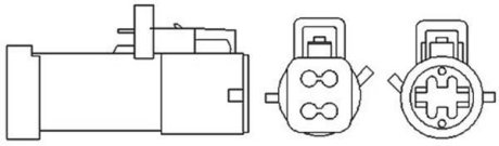 Лямбда-зонд FORD/MAZDA 4 przewody, 400mm, 9 Ohm, 6W-7W, PLANARNA MAGNETI MARELLI OSM099 (фото 1)