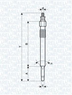 Свічка розжарювання MAGNETI MARELLI UC24A