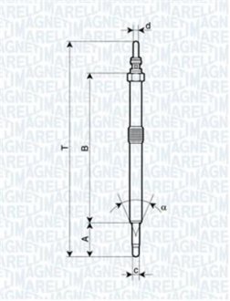 Свічка розжарювання MAGNETI MARELLI UC29A