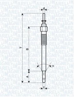 Glow-Plug MAGNETI MARELLI UC58A