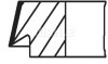 Набір кілець поршневих MAHLE MAHLE / KNECHT 00112N1 (фото 2)