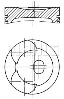 Поршень MAHLE MAHLE / KNECHT 0018600