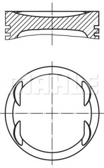 Поршень MAHLE MAHLE / KNECHT 0040801