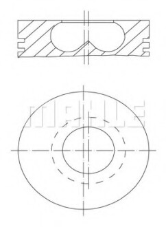 Поршень MAHLE MAHLE / KNECHT 0070400