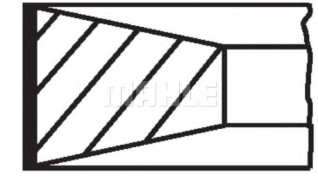 Набір кілець поршневих MAHLE MAHLE / KNECHT 00805N0