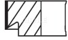 Набір кілець поршневих MAHLE MAHLE / KNECHT 00858N0 (фото 2)