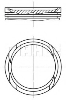 Поршень MAHLE MAHLE / KNECHT 0100501 (фото 1)