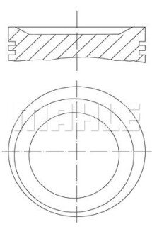 Поршень Opel 86.50 2.0 C20NE MAHLE MAHLE / KNECHT 0117501