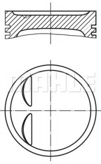 Поршень MAHLE MAHLE / KNECHT 0119501