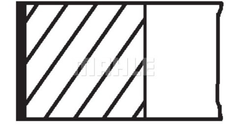 Piston Ring Kit MAHLE MAHLE / KNECHT 011RS001010N0 (фото 1)