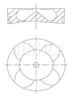 Поршень MAHLE MAHLE / KNECHT 0120701 (фото 1)