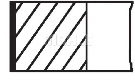 Кольца 82-88 (2x2x4) STD MAHLE MAHLE / KNECHT 01420N0