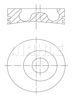 Поршень MAHLE MAHLE / KNECHT 0150500