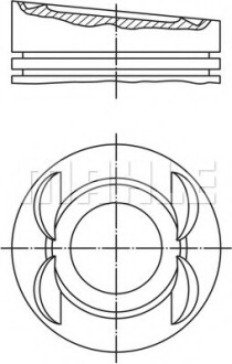 Поршень MAHLE MAHLE / KNECHT 0280301 (фото 1)