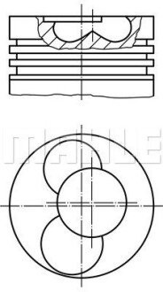 Поршень двигуна MAHLE / KNECHT 0282000 (фото 1)