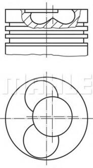 Поршень MAHLE MAHLE / KNECHT 0304000