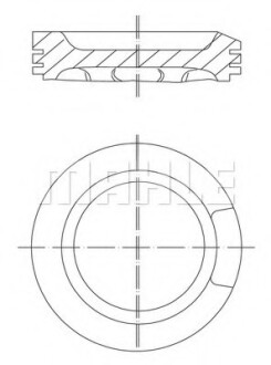 Поршень MAHLE MAHLE / KNECHT 0330400