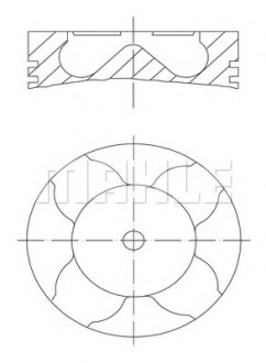 A_Поршень Mahle AUDI MAHLE / KNECHT 0334012