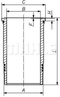 Гильза цилиндра MAHLE / KNECHT 037LW00101001 (фото 1)