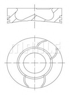 Поршень MAHLE / KNECHT 040 03 02 (фото 1)