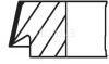 Набір кілець поршневих MAHLE MAHLE / KNECHT 04376N1 (фото 2)