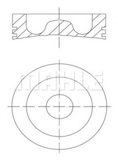 Поршень (DC12/DC16) MAHLE MAHLE / KNECHT 061PI00129000 (фото 1)