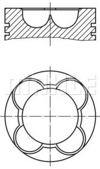 Поршень двигуна MAHLE MAHLE / KNECHT 081PI00102000 (фото 1)