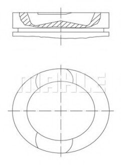 Поршень VOLVO/RVI D11/DXI11 123.0 MAHLE / KNECHT 209 73 00 (фото 1)