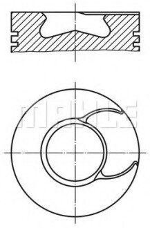 Поршень MAHLE / KNECHT 213 67 00 (фото 1)