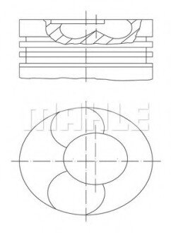 Поршень MAHLE MAHLE / KNECHT 2283100