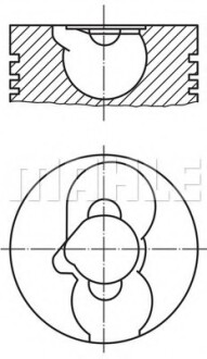 Поршень MAHLE MAHLE / KNECHT 2288200