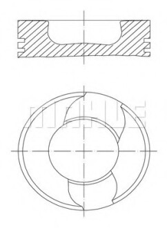 Поршень MAHLE MAHLE / KNECHT 2294100 (фото 1)