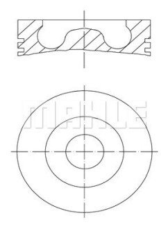 Поршень MAHLE MAHLE / KNECHT 4390100 (фото 1)