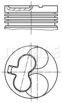 Поршень MAHLE / KNECHT 629 20 01 (фото 1)