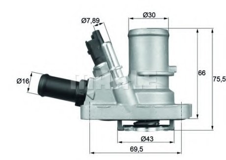 Termostat MAHLE MAHLE / KNECHT 70808599 (фото 1)