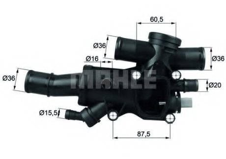 TERMOSTAT CITROEN C4/C4 GRAND PICASSO/C4 PICASSO/C5/C5 ESTATE/BREAK/C8 SZT MAHLE MAHLE MAHLE / KNECHT 72347004