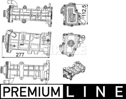 ZAWOR EGR BEHR PREMIUM LINE DAILY IV 3,0 MAHLE MAHLE / KNECHT CE23000P