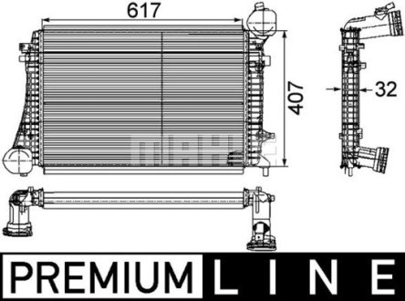 Інтеркулер MAHLE / KNECHT CI166000P