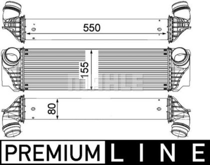 Інтеркулер MAHLE / KNECHT CI183000P