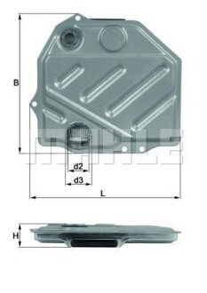 Гідрофільтр, автоматична коробка передач MAHLE MAHLE / KNECHT HX48