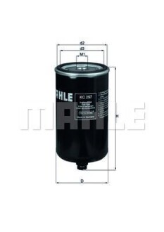 Фільтр палива KNECHT/MAHLE MAHLE / KNECHT KC297