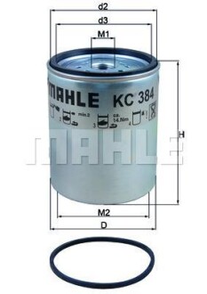 Фільтр палива KNECHT MAHLE / KNECHT KC384D