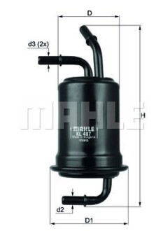 Фільтр палива KNECHT MAHLE / KNECHT KL487