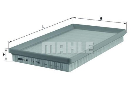 Повітряний фільтр MAHLE / KNECHT LX 588